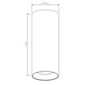 Fantasia Lámpara de techo cilíndrica Fantasia Buto de aluminio negro y oro con casquillo GU10, LED 5W regulable