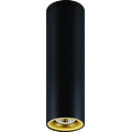 Fantasia Fantasia Zolan plafón, aluminio negro-dorado, h250mm, GU10 5W LED 2700K regulable, bombilla incluida