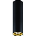 Fantasia Zolan Deckenleuchte, Aluminium schwarz-gold, Höhe 250mm, GU10 5W LED 2700K dimmbar, Leuchtmittel inklusive