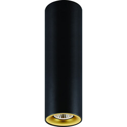 Fantasia Zolan plafón negro-dorado h250mm GU10 regulable
