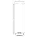 Fantasia Fantasia Zolan plafonnier, aluminium noir-or, h250mm, GU10 5W LED 2700K dimmable, ampoule incluse
