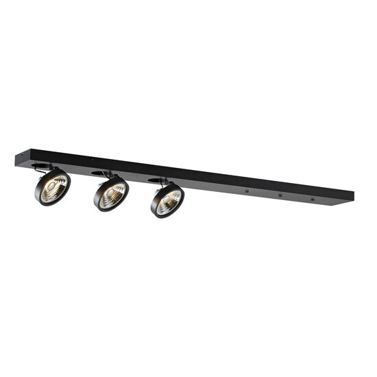 Fantasia Fantasia AEON-3 XL schwarz, 1200mm Deckenbasis für Pendelleuchten, 3x AR111 LED (inkl.), 2700K, IP20