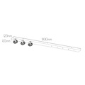 Fantasia Fantasia AEON-3 XXL black aluminium ceiling base 1800mm for 3 pendant lights with AR111 LED (incl.), 2700K, IP20