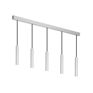 Fantasia Paloma LED hanglamp 5-lichts wit met COB LED 2700K