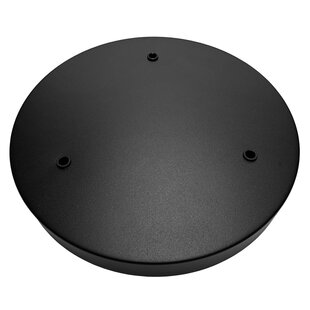 Fantasia base de superficie Ø260mm para 3 suspensiones - negro