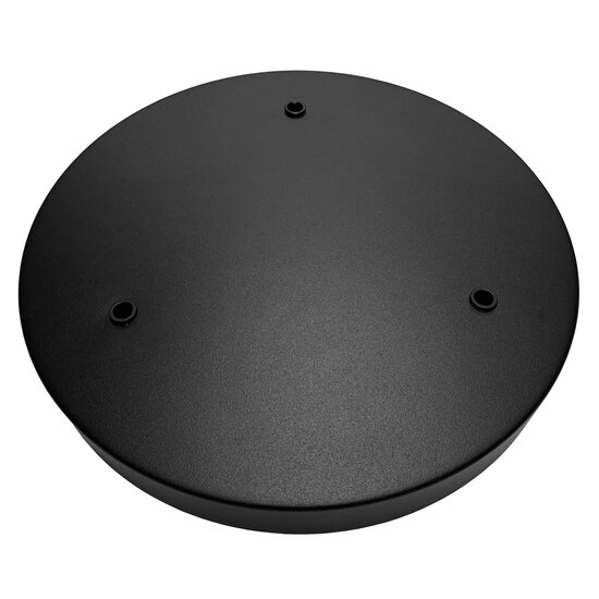 Fantasia Fantasia base de superficie Ø260mm para 3 suspensiones - negro, placa redonda con sujetacables interno