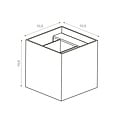 Fantasia Koto wandlamp in wit met G9-fitting, IP20, max. 40W, geschikt voor G9-lichtbron (excl.)