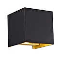 Fantasia Fantasia Koto wall light in black and gold, G9 fitting max. 40W, IP20, bulb not included, 1 light point