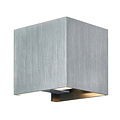 Fantasia Fantasia Koto wall light in brushed steel, G9 socket (excl. bulb, max 40W), IP20, ca. 97 mm diameter