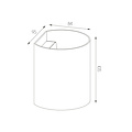 Fantasia Fantasia Dorada aplique de pared blanco para bombilla G9 (no incl.), diámetro 84 mm, altura 105 mm, IP20