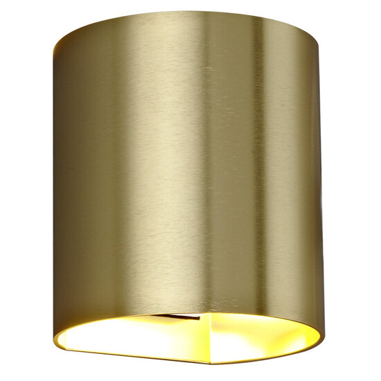 Fantasia Fantasia Dorada Wandleuchte in gebürstetem Gold für G9-Leuchtmittel (exkl.), Durchmesser 84 mm, Höhe 105 mm, IP20