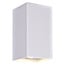 Fantasia Dorada wandlamp wit vierkant, 2x GU10 (excl., max. 50W per lamp), dimbaar, aluminium, 80x80x145 mm, IP20