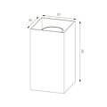 Fantasia Dorada wandlamp wit vierkant, 2x GU10 (excl., max. 50W per lamp), dimbaar, aluminium, 80x80x145 mm, IP20