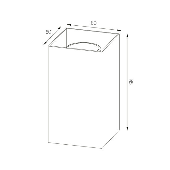 Fantasia Fantasia Dorada square double wall light in white with 2x GU10 socket (excl.), width 80 mm, height 145 mm, IP20