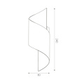 Fantasia Fantasia Hilde applique murale noir / or pour ampoule G9 (excl.), largeur 80 mm, hauteur 240 mm, IP20