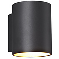 Fantasia Fantasia Mido rond wandlicht in zwart / goud voor G9-lampen (excl.), diameter 98 mm, hoogte 102 mm, IP20