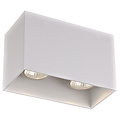 Fantasia Fantasia Barbara white rectangular ceiling light, 2x GU10 (max 50W, excl.), 165x82.5x95mm, IP20, 2 light points