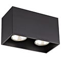 Fantasia Deckenleuchte Barbara, schwarz, rechteckig, 2x GU10 (exkl. Leuchtmittel, max. 50W pro Lampe), IP20