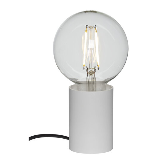 Fantasia Fantasia Bea lampe de table blanche pour ampoule E27 (max 40W, non incluse), diamètre 56 mm, hauteur 80 mm, IP20