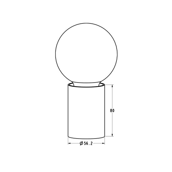 Fantasia Fantasia Bea Tischleuchte in Weiß für E27-Leuchtmittel (max. 40W, nicht enthalten), Durchmesser 56 mm, Höhe 80 mm, IP20