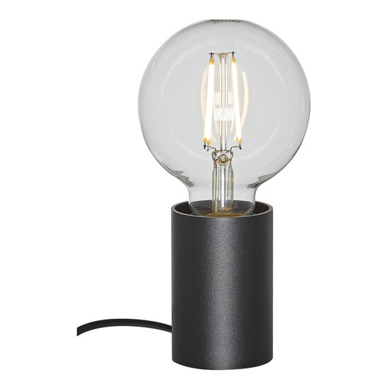 Fantasia Fantasia Bea Tischleuchte in Schwarz für E27-Leuchtmittel (max. 40W, nicht enthalten), Durchmesser 56 mm, Höhe 80 mm, IP20