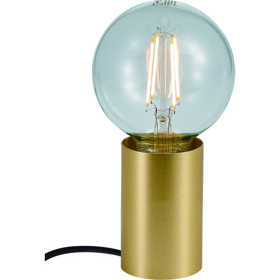 Fantasia Fantasia Bea lámpara de mesa oro cepillado para bombilla E27 (máx. 40W, no incluida), diámetro 56 mm, altura 80 mm, IP20