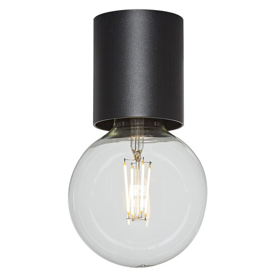 Fantasia Fantasia Bea plafón grande negro para bombilla E27 (máx. 40W, no incluida), diámetro 80 mm, altura 84 mm, IP20
