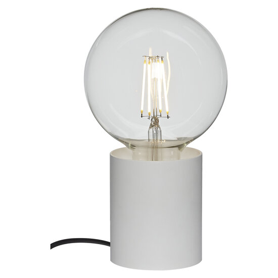 Fantasia Fantasia Bea lámpara de mesa grande blanca para bombilla E27 (máx. 40W, no incluida), diámetro 80 mm, altura 84 mm, IP20