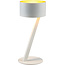 Fantasia Fantasia NOMA Tischleuchte, weiß/gold, Durchmesser 150 mm, Höhe 352 mm, G9-Fassung max. 28W, IP20, Leuchtmittel nicht enthalten