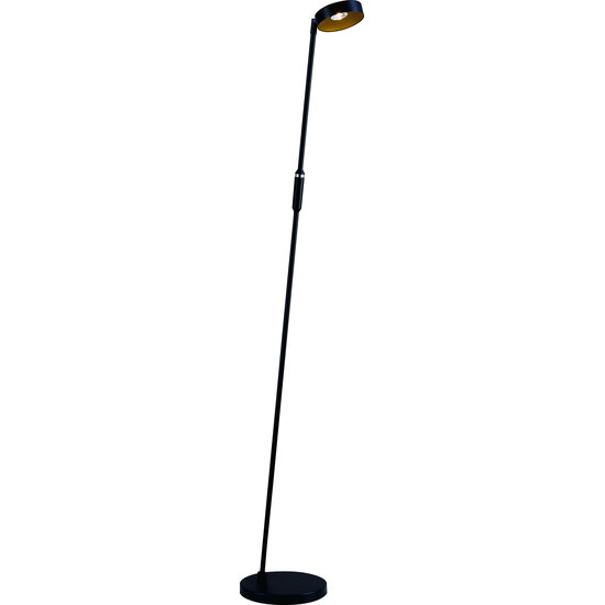 Fantasia Fantasia Bora LED vloerlamp zwart/goud - 12,5W geïntegreerde LED, 2700K warm wit, RA>90, diameter 230mm, hoogte 160,1cm, IP20