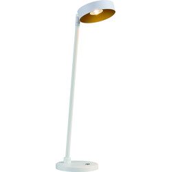 Fantasia Bora LED table lamp white and gold, 12.5W, 2700K warm white