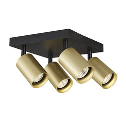 Fantasia Tabor foco cuadrado de superficie, negro/oro