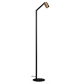 Fantasia Lámpara de pie Fantasia Tabora, casquillo GU10 (bombilla excl.), negro con bronce cepillado, 135 cm de alto