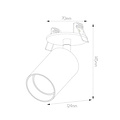 Fantasia Fantasia Tabore 1-light recessed spotlight for GU10 (excl.) - aluminium, black with brushed steel, IP20