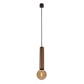Fantasia Fantasia Tabora Pendelleuchte, Aluminium, schwarz/gebürstete Bronze, E27 (exkl.), Ø 56 mm, Kabellänge 184 cm, IP20