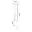 Fantasia Fantasia Taboro suspension 3 lumières, 1x GU10 + 2x E27 (excl.), noir et or brossé, aluminium