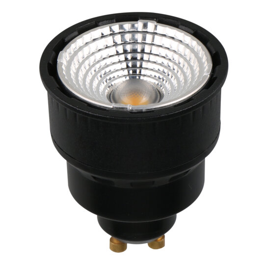 Fantasia Fantasia GU10 LED spot, 4,5 watt, 246 lumen, 2700 kelvin warm wit, dimbaar, zwart aluminium