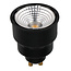Fantasia Spot LED Fantasia GU10, 4,5 watts, 246 lumens, 2700 kelvins blanc chaud, dimmable, aluminium noir