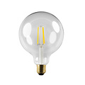 Fantasia Fantasia LED globe bulb G125, E27 base, 6W, clear glass, 2500K extra warm white light, dimmable, CRI >80