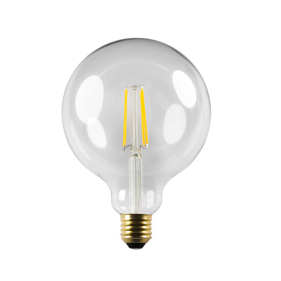 Fantasia Fantasia LED-Globelampe G125, E27-Sockel, 6W, Klarglas, 2500K extra warmweiß, dimmbar, CRI >80