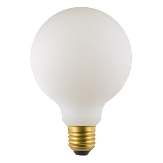 Fantasia Fantasia E27 LED Globe G95 bulb, 10W, matte white glass, 2700K warm white light, dimmable, 90mm diameter