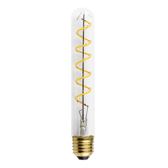 Fantasia Fantasia E27 LED filament lamp T30, spiral shape, 6 watt, clear glass, 2500K extra warm white light, dimmable, 30 mm diameter