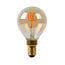 Fantasia Fantasia E14 LED ball lamp G45 spiral, amber glass, 3W, 2200K warm light, dimmable, CRI>80