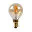 Fantasia Fantasia E14 LED-Kugellampe G45 Spirale, Bernsteinglas, 3W, 2200K warmes Licht, dimmbar, CRI>80