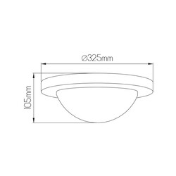 Fantasia Sedna lámpara de techo LED redonda blanca 325mm