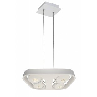 Lámpara colgante Fantasia Galaxy comedor LED 4x10W blanca