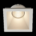 Fantasia Fantasia TETIZ vierkante inbouwspot, wit aluminium, GU10 fitting, IP20, inbouwmaat 80x80mm