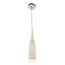 Fantasia Fantasia Kirina lámpara colgante, cristal blanco forma botella, casquillo E27 (bombilla no incluida), 120 cm, Ø 8 cm