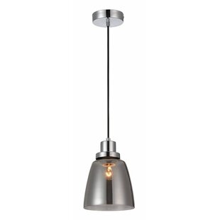 Fantasia Nali pendant lamp smoked glass E27 200mm diameter