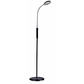 Fantasia Fantasia Safrane staande lamp, brons, plooibare arm, LED 5W, 400 lumen, hoogte 1200-1400 mm